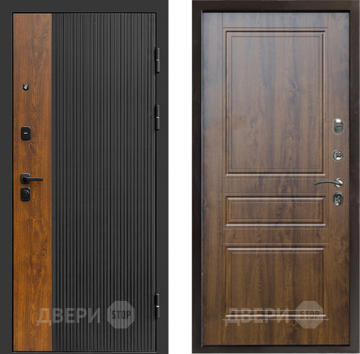 Входная металлическая Дверь Престиж Prestizh Классика Дуб в Троицк