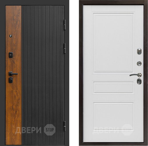 Входная металлическая Дверь Престиж Prestizh Классика Лиственница белая в Троицк