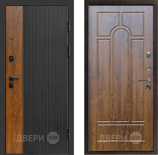 Входная металлическая Дверь Престиж Prestizh Арка Дуб в Троицк