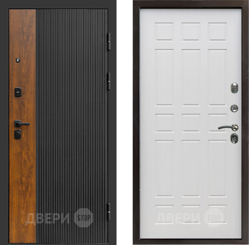 Входная металлическая Дверь Престиж Prestizh Спарта Лиственница белая в Троицк