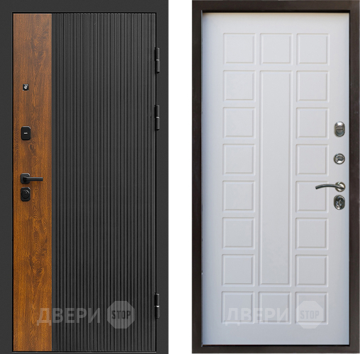 Входная металлическая Дверь Престиж Prestizh Престиж Белое дерево в Троицк