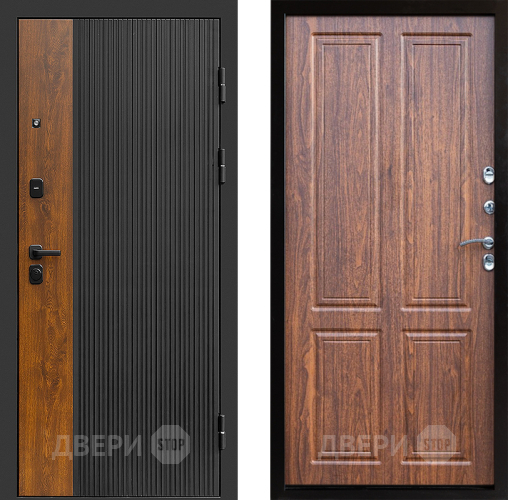 Входная металлическая Дверь Престиж Prestizh Премиум Орех светлый в Троицк