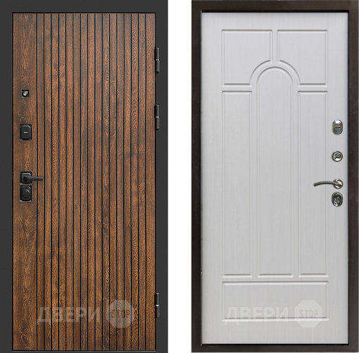 Входная металлическая Дверь Престиж Tvist Арка Лиственница белая в Троицк