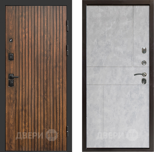 Входная металлическая Дверь Престиж Tvist Горизонт Бетон светлый в Троицк