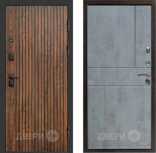 Входная металлическая Дверь Престиж Tvist Горизонт Бетон темный в Троицк