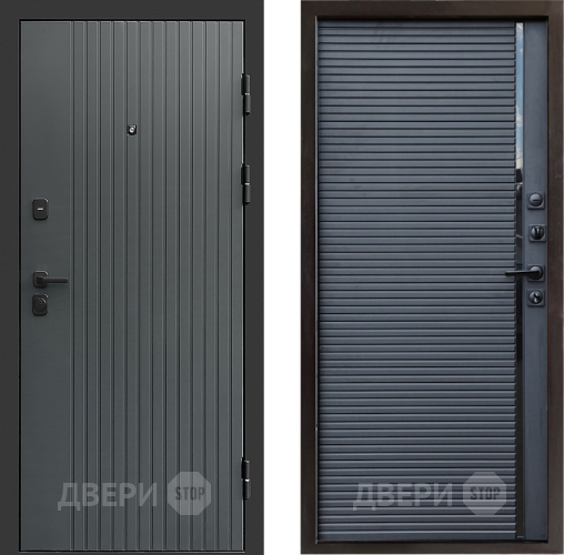 Входная металлическая Дверь Престиж Tvist Grey Porte Черный кварц в Троицк