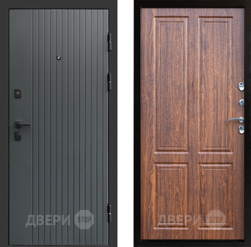 Входная металлическая Дверь Престиж Tvist Grey Премиум Орех светлый в Троицк