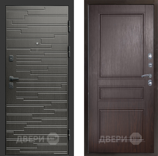 Входная металлическая Дверь Престиж Rivera Классика Венге в Троицк
