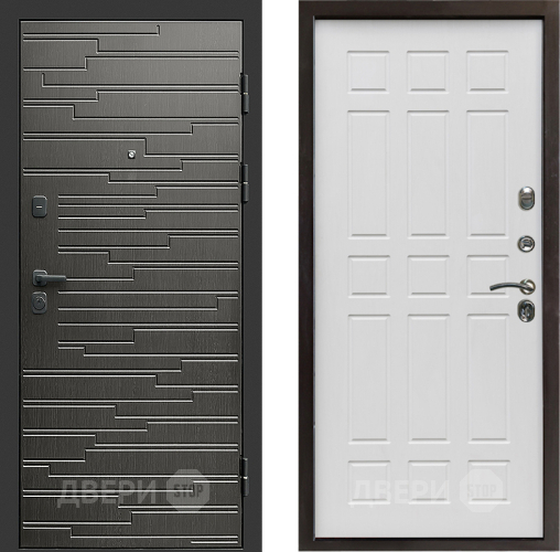 Входная металлическая Дверь Престиж Rivera Спарта Белое дерево в Троицк