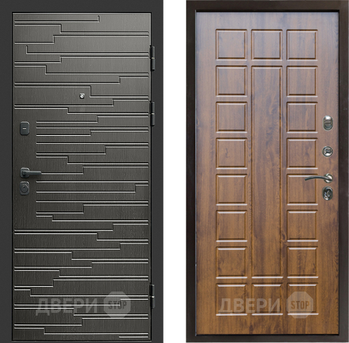 Входная металлическая Дверь Престиж Rivera Престиж Дуб в Троицк