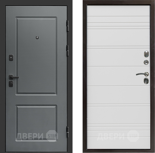 Входная металлическая Дверь Престиж Verona Line Белый в Троицк