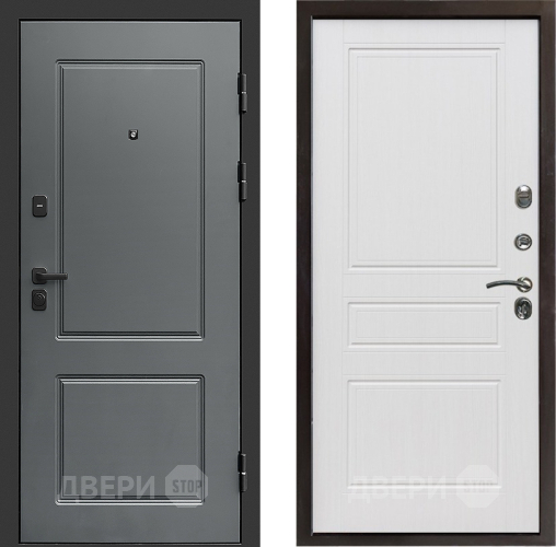 Входная металлическая Дверь Престиж Verona Классика Белое дерево в Троицк