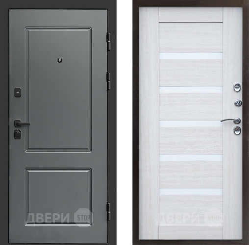 Входная металлическая Дверь Престиж Verona Царга Лиственница белая в Троицк