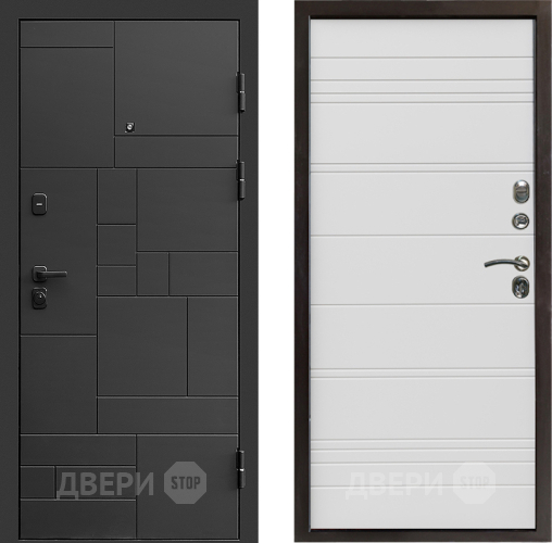 Дверь Престиж Kvadro Line Белый в Троицк