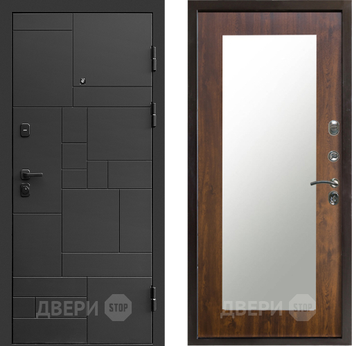 Дверь Престиж Kvadro Зеркло Пастораль Дуб в Троицк