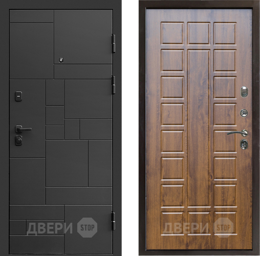 Входная металлическая Дверь Престиж Kvadro Престиж Дуб в Троицк