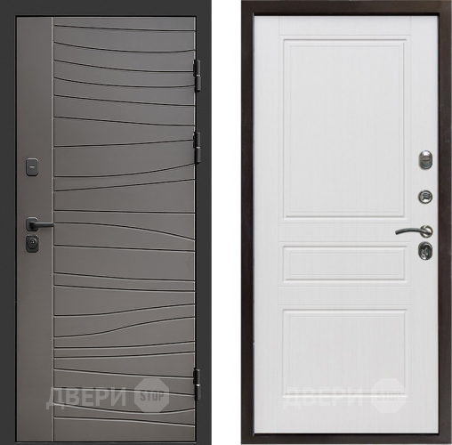 Входная металлическая Дверь Престиж Siciliya Классика Белое дерево в Троицк