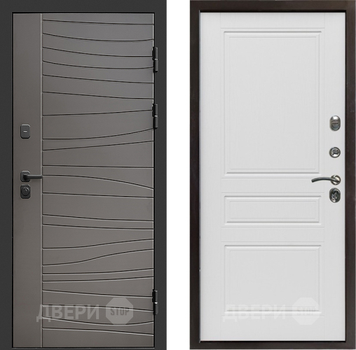 Входная металлическая Дверь Престиж Siciliya Классика Лиственница белая в Троицк