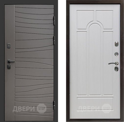 Входная металлическая Дверь Престиж Siciliya Арка Лиственница белая в Троицк