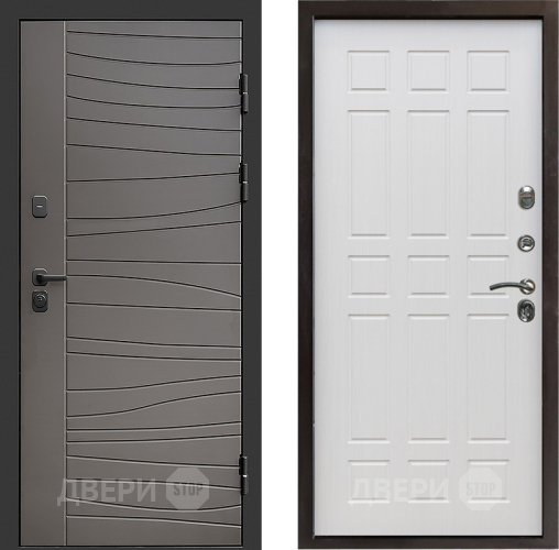 Входная металлическая Дверь Престиж Siciliya Спарта Лиственница белая в Троицк