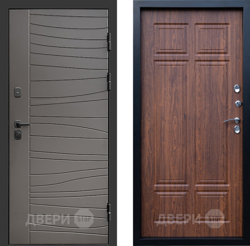 Входная металлическая Дверь Престиж Siciliya Премиум Орех темный в Троицк