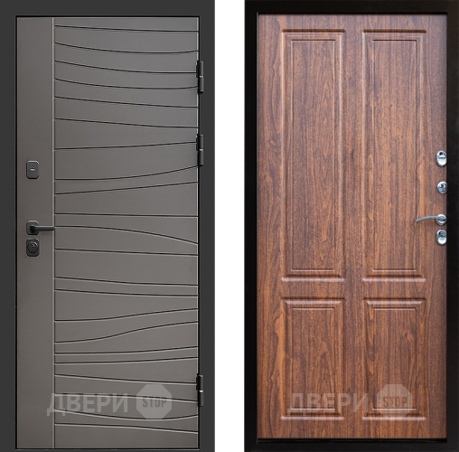 Входная металлическая Дверь Престиж Siciliya Премиум Орех светлый в Троицк