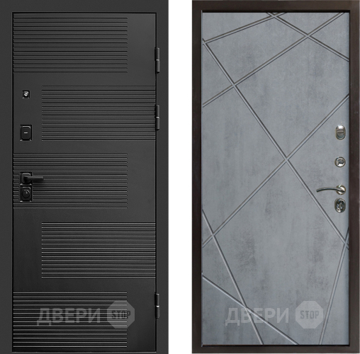 Дверь Престиж Favorit Лучи Бетон темный в Троицк
