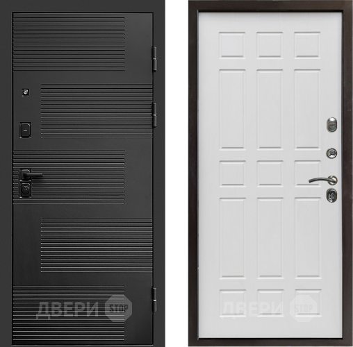 Входная металлическая Дверь Престиж Favorit Спарта Белое дерево в Троицк