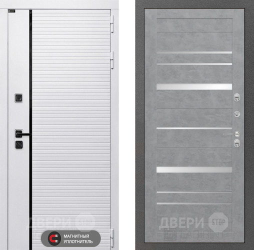 Входная металлическая Дверь Лабиринт (LABIRINT) Royal 20 Бетон светлый в Троицк