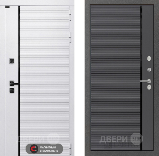 Входная металлическая Дверь Лабиринт (LABIRINT) Royal 22 Графит софт в Троицк