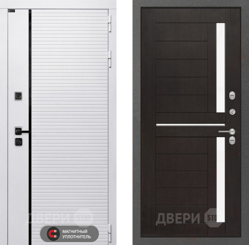 Входная металлическая Дверь Лабиринт (LABIRINT) Royal 02 Венге в Троицк