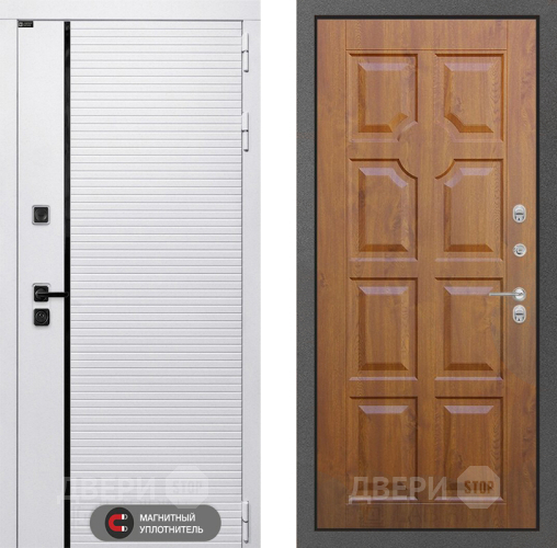 Входная металлическая Дверь Лабиринт (LABIRINT) Royal 17 Дуб золото в Троицк