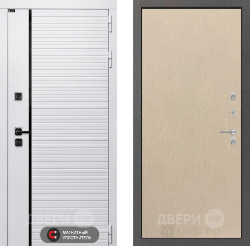 Входная металлическая Дверь Лабиринт (LABIRINT) Royal 05 Венге светлый в Троицк