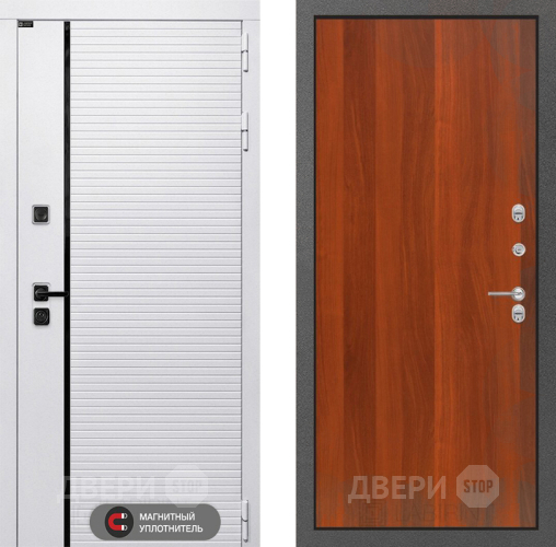 Входная металлическая Дверь Лабиринт (LABIRINT) Royal 05 Итальянский орех в Троицк