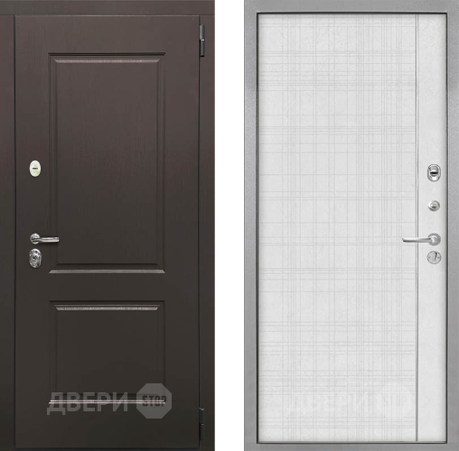 Входная металлическая Дверь Интекрон (INTECRON) Кампо В-07 с молдингом Лофт белый в Троицк