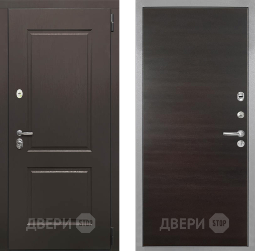 Входная металлическая Дверь Интекрон (INTECRON) Кампо Гладкая Эковенге поперечный в Троицк