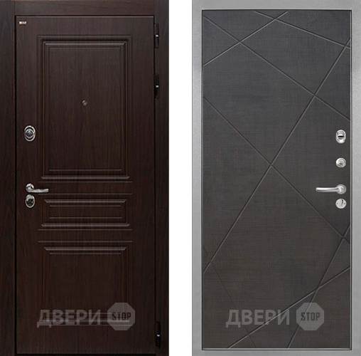 Дверь Интекрон (INTECRON) Брайтон Тиковое Дерево Лучи-М Венге распил кофе в Троицк