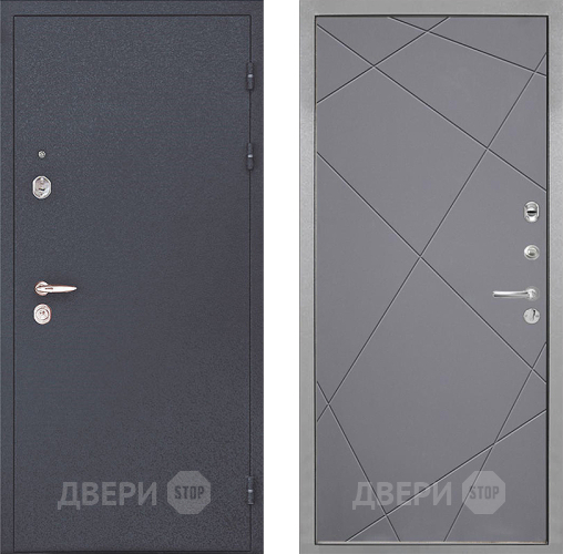 Входная металлическая Дверь Интекрон (INTECRON) Колизей Лучи-М Графит софт в Троицк