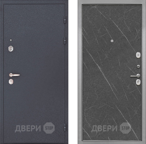Входная металлическая Дверь Интекрон (INTECRON) Колизей Гладкая Гранит лава оникс в Троицк