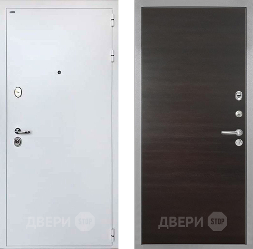 Входная металлическая Дверь Интекрон (INTECRON) Колизей White Гладкая Эковенге поперечный в Троицк