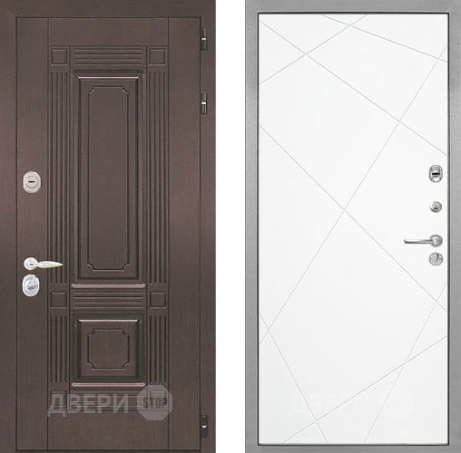 Входная металлическая Дверь Интекрон (INTECRON) Италия Лучи-М Софт милк в Троицк