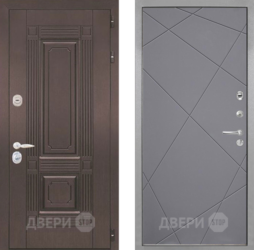 Входная металлическая Дверь Интекрон (INTECRON) Италия Лучи-М Графит софт в Троицк