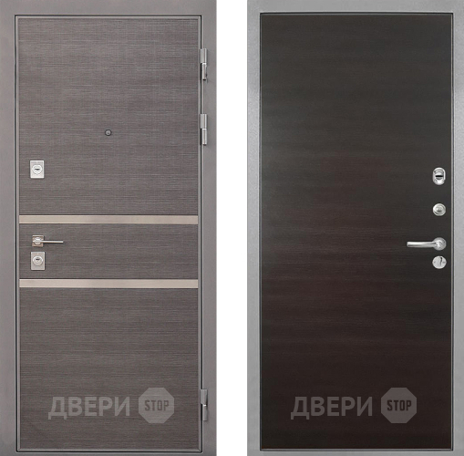 Дверь Интекрон (INTECRON) Неаполь Гладкая Эковенге поперечный в Троицк