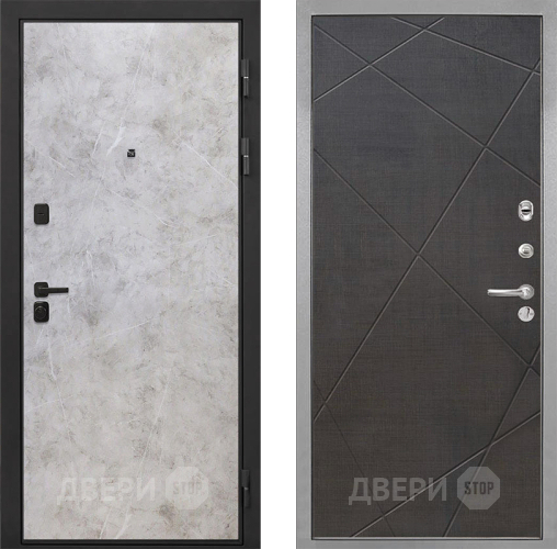 Входная металлическая Дверь Интекрон (INTECRON) Профит Black Мрамор Светлый Лучи-М Венге распил кофе в Троицк