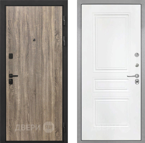 Дверь Интекрон (INTECRON) Профит Black Дуб Турин ФЛ-243 Белый матовый в Троицк