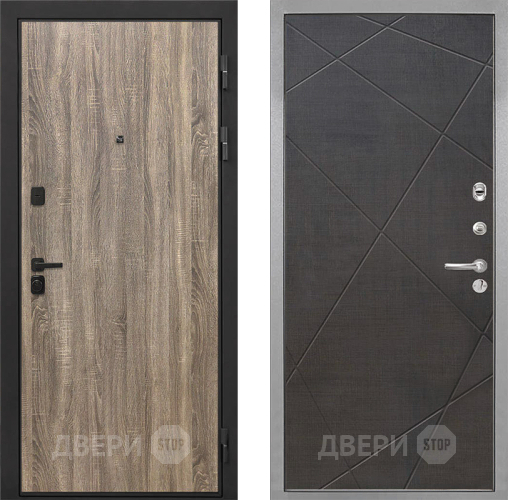 Дверь Интекрон (INTECRON) Профит Black Дуб Турин Лучи-М Венге распил кофе в Троицк