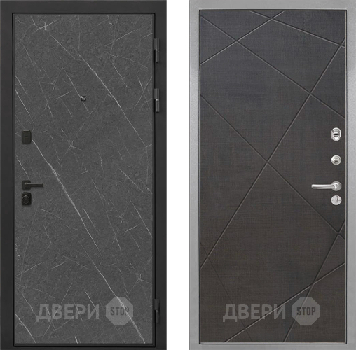 Входная металлическая Дверь Интекрон (INTECRON) Профит Black Гранит Лава Оникс Лучи-М Венге распил кофе в Троицк