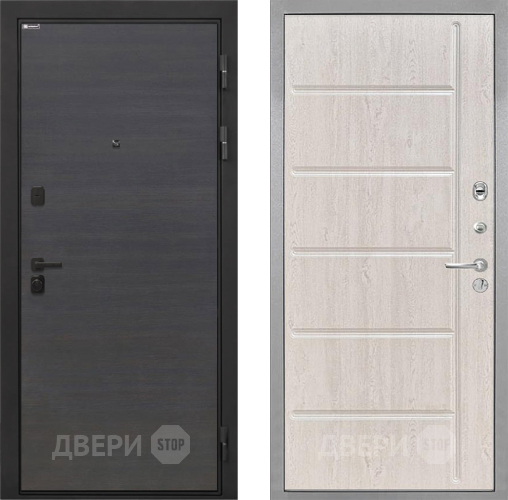 Входная металлическая Дверь Интекрон (INTECRON) Профит Black Эковенге ФЛ-102 Сосна белая в Троицк