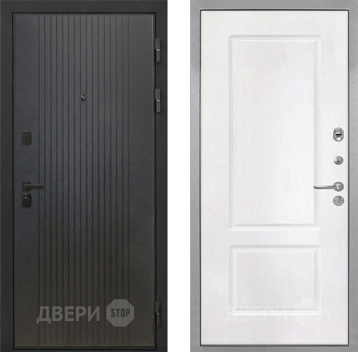 Входная металлическая Дверь Интекрон (INTECRON) Профит Black ФЛ-295 КВ-2 Белый матовый в Троицк
