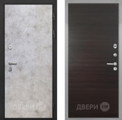 Входная металлическая Дверь Интекрон (INTECRON) Гектор Мрамор Светлый Гладкая Эковенге поперечный в Троицк